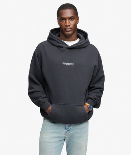 Sweat à Capuche Ample à Motif et Micro Logo Taille: M - Superdry - Modalova