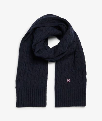 Damen Premium Zopfmuster-schal Reguläre Passform - Größe: 1Größe - Superdry - Modalova