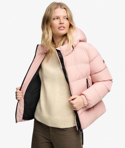 Damen Kapuzen-sportpufferjacke - Größe: 38 - Superdry - Modalova