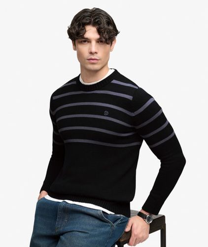 Pull Rayé en Coton Coupe Ajustée Taille: M - Superdry - Modalova