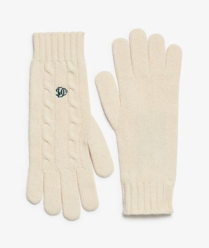 Damen Premium Cable Handschuhe Reguläre Passform - Größe: 1Größe - Superdry - Modalova