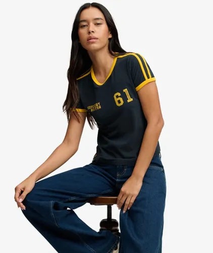 Damen Athletic Essentials Streifen-t-shirt - Größe: 40 - Superdry - Modalova