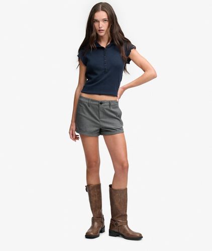 Damen Check Hot Shorts mit Lockerer Passform - Größe: 42 - Superdry - Modalova