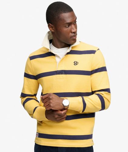 Herren Athletic Stripe Rugbyshirt mit Lockerer Passform - Größe: XL - Superdry - Modalova