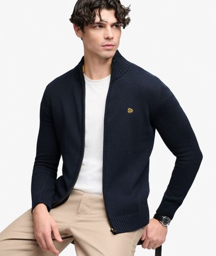 Herren Baumwoll-strickpullover mit Reißverschluss - Größe: Xxl - Superdry - Modalova