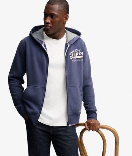 Sweat Zippé à Capuche Heritage Applique Coupe Décontractée Taille: S - Superdry - Modalova
