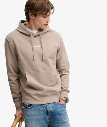 Herren Hoodie mit Lockerer Passform und Mikro-logo - Größe: S - Superdry - Modalova