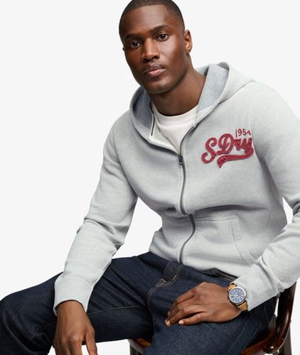 Sweat Zippé à Capuche Heritage Applique Coupe Décontractée Taille: L - Superdry - Modalova