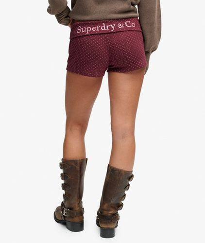 Damen Gepunktete Jersey-shorts mit Schmaler Passform - Größe: 36 - Superdry - Modalova