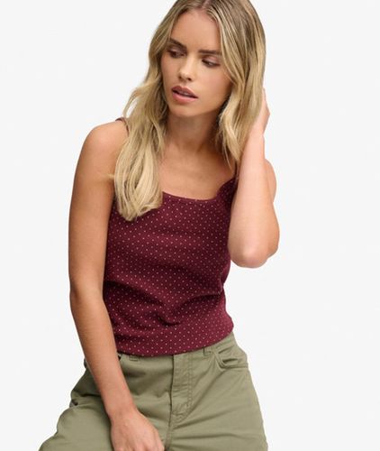 Damen Gepunktetes Top mit Schmaler Passform - Größe: 38 - Superdry - Modalova