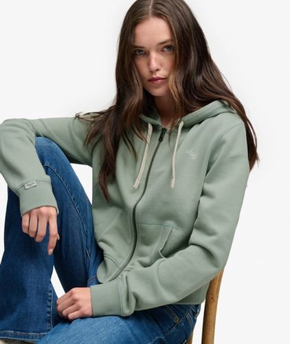 Sweat Zippé à Capuche Athletic Essentials Crop Coupe Décontractée Taille: 34 - Superdry - Modalova