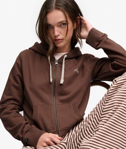 Sweat Zippé à Capuche Athletic Essentials Crop Coupe Décontractée Taille: 42 - Superdry - Modalova