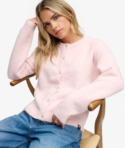 Cardigan en Maille Brossée Coupe Décontractée Taille: 44 - Superdry - Modalova