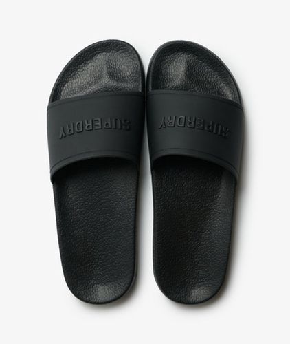 Imprimé Logo Premium À Motif Claquettes De Piscine, , Pointure: 12-13 - Superdry - Modalova