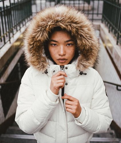 Damen Everest Kapuzenjacke mit Schmaler Passform - Größe: 36 - Superdry - Modalova