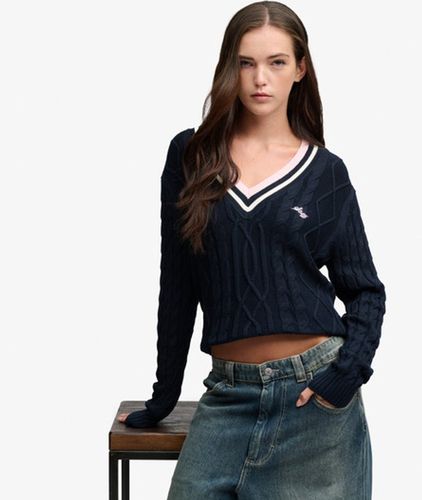 Damen Leichter Cricket-pullover Lockere Passform - Größe: 40 - Superdry - Modalova