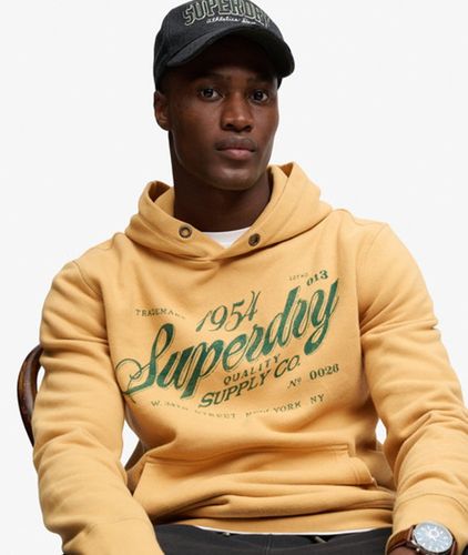 Herren Vintage Script Kapuzenpullover Lockere Passform - Größe: XL - Superdry - Modalova