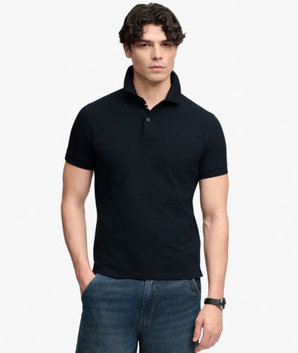 Herren City Pique Poloshirt Lockere Passform - Größe: L - Superdry - Modalova