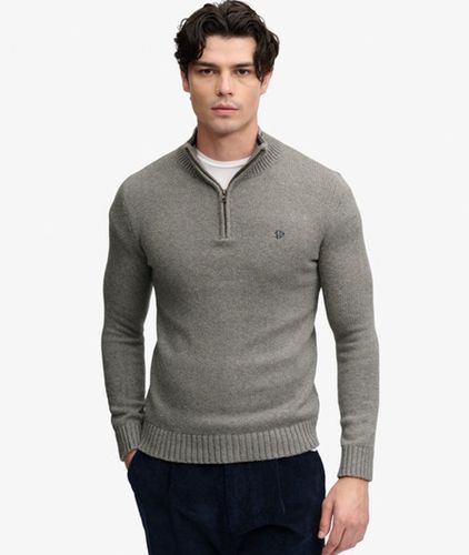 Herren Preppy Half-zip-pullover mit Schmaler Passform - Größe: S - Superdry - Modalova