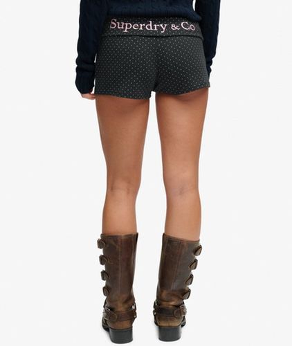 Damen Gepunktete Jersey-shorts mit Schmaler Passform - Größe: 44 - Superdry - Modalova