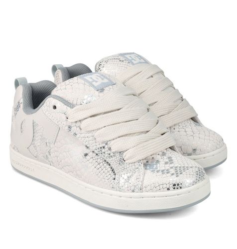 Court Graffik - Chaussures en cuir Gris Femme - DC Shoes - Modalova