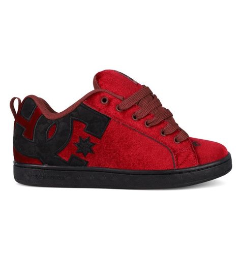 Court Graffik - Chaussures en cuir Rouge Femme - DC Shoes - Modalova