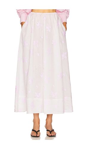 JUPE MIDDAY SKIRT IN CHERRY BLOSSOM EMBROIDERY en . Taille L. Also en M, S, XL, XS, XXS - Helsa - Modalova