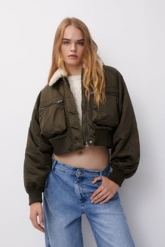Veste Bomber Aviateur Matelassée - Pull&Bear - Modalova