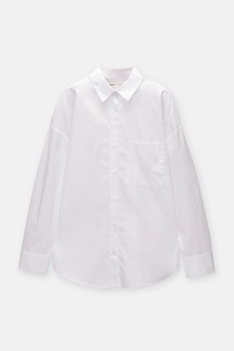 Chemise À Manches Longues En Popeline - Pull&Bear - Modalova