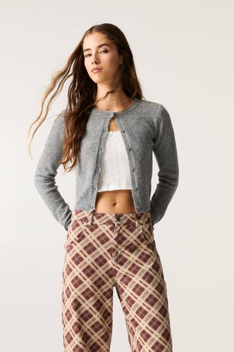 Cardigan En Maille À Boutons - Pull&Bear - Modalova