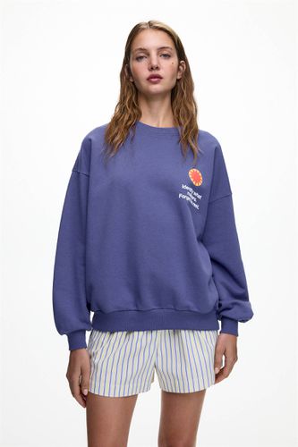 Sweat Avec Broderie Soleil - Pull&Bear - Modalova