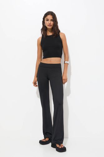 Pantalon Flare Élastique - Pull&Bear - Modalova