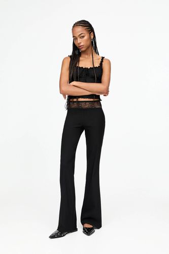 Pantalon Flare Dentelle - Pull&Bear - Modalova