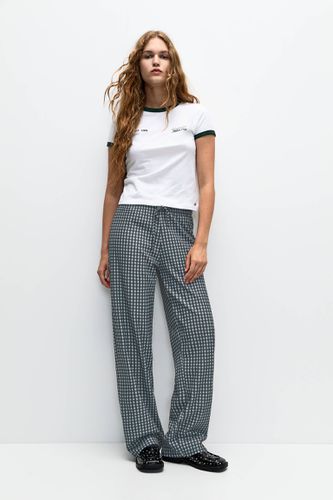 Pantalon Fluide À Carreaux Vichy - Pull&Bear - Modalova