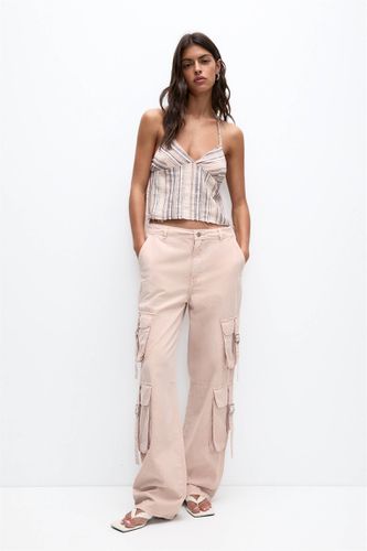 Pantalon Cargo Avec Bandes - Pull&Bear - Modalova