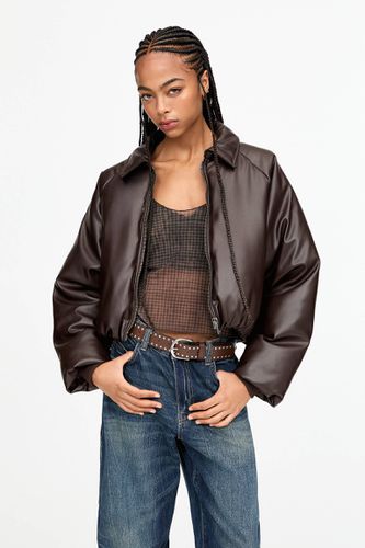 Blouson Bomber Similicuir - Pull&Bear - Modalova