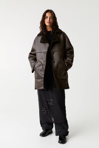 Manteau Double Face Similicuir - Pull&Bear - Modalova