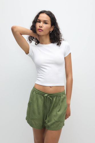 T-Shirt Basique Ajusté Manches Courtes - Pull&Bear - Modalova