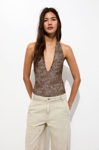 Body À Imprimé Animal En Tulle - Pull&Bear - Modalova