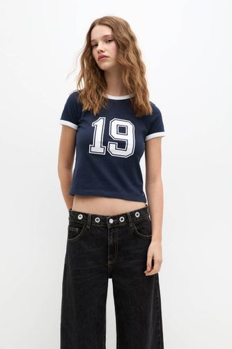 T-Shirt À Imprimé 19 - Pull&Bear - Modalova