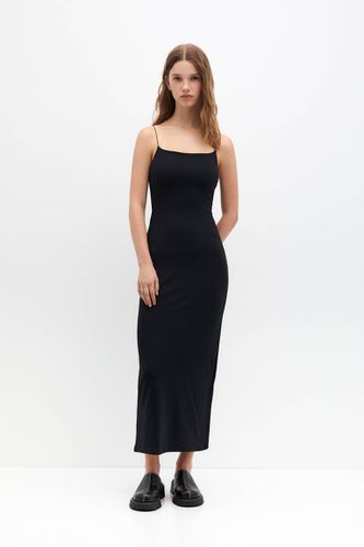 Robe Longue Polyamide À Bretelles - Pull&Bear - Modalova