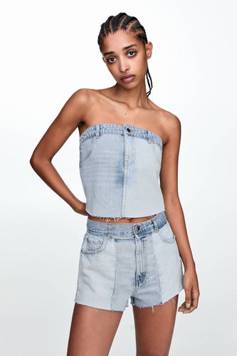 Short En Jean Patchwork - Pull&Bear - Modalova