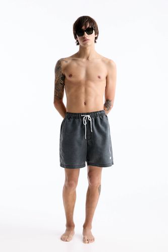 Short De Bain Finition Délavée Stwd - Pull&Bear - Modalova