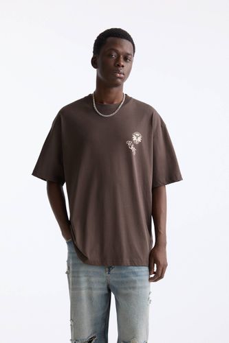 T-Shirt Imprimé Moteur - Pull&Bear - Modalova