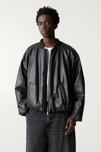 Blouson Bomber En Similicuir - Pull&Bear - Modalova