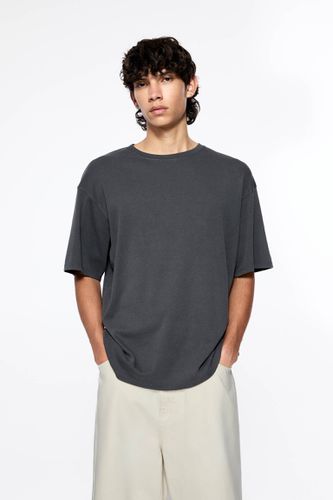 T-Shirt Manches Courtes Interlock - Pull&Bear - Modalova