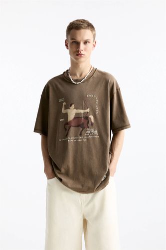 T-Shirt Imprimé Centaure - Pull&Bear - Modalova