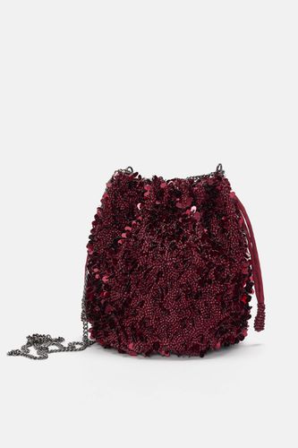 Sac Bucket Bag Avec Perles Fantaisie - Pull&Bear - Modalova