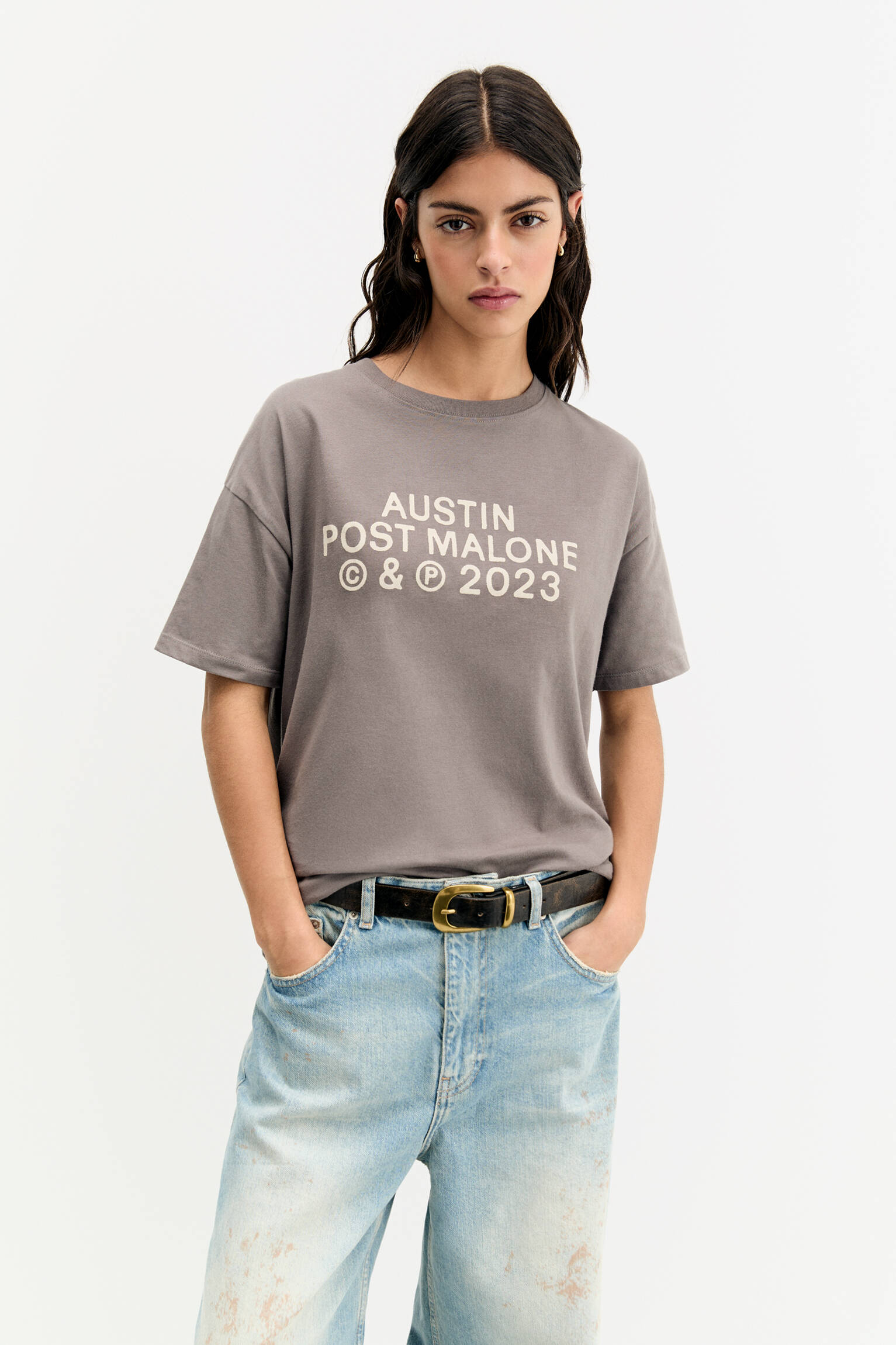 T-Shirt Post Malone - Pull&Bear - Modalova