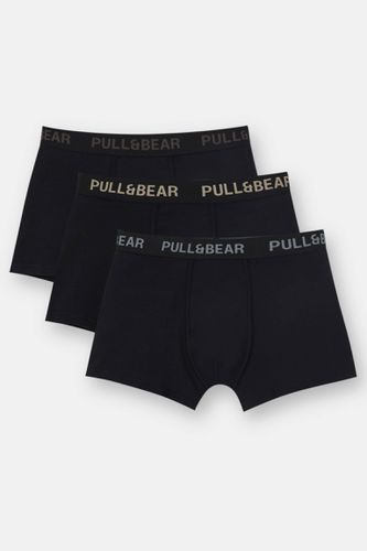 Lot De 3 Boxers Noirs Logo Pastel - Pull&Bear - Modalova